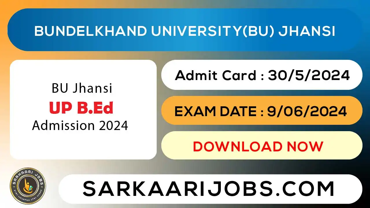 UP B.Ed Admit Card 2024