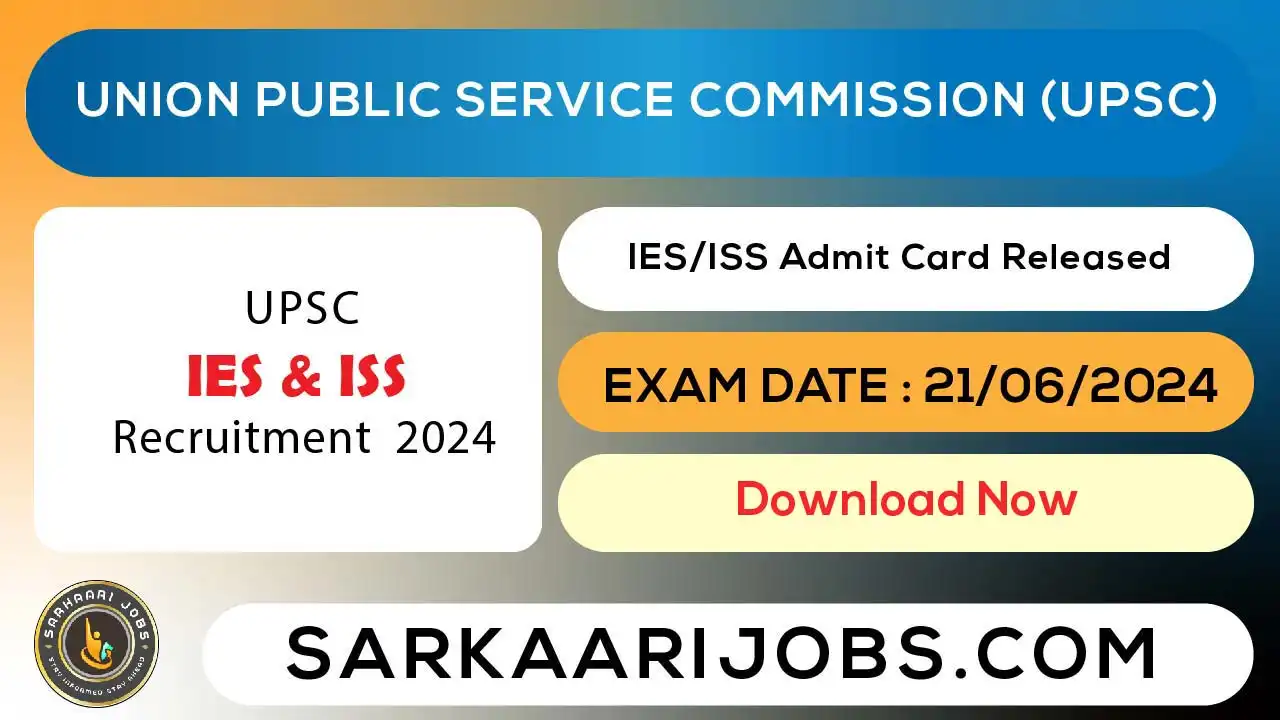 UPSC IES/ISS Admit Card 2024