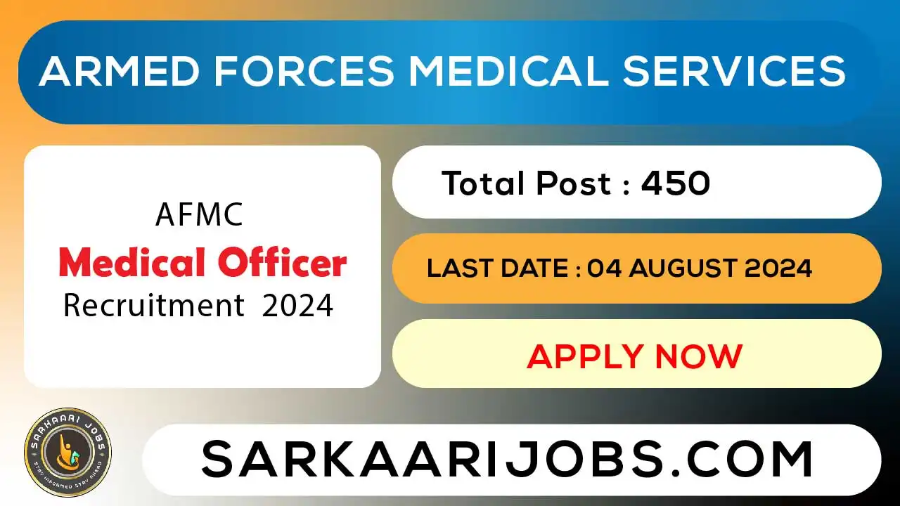 AFMC Medical Officer Recruitment 2024