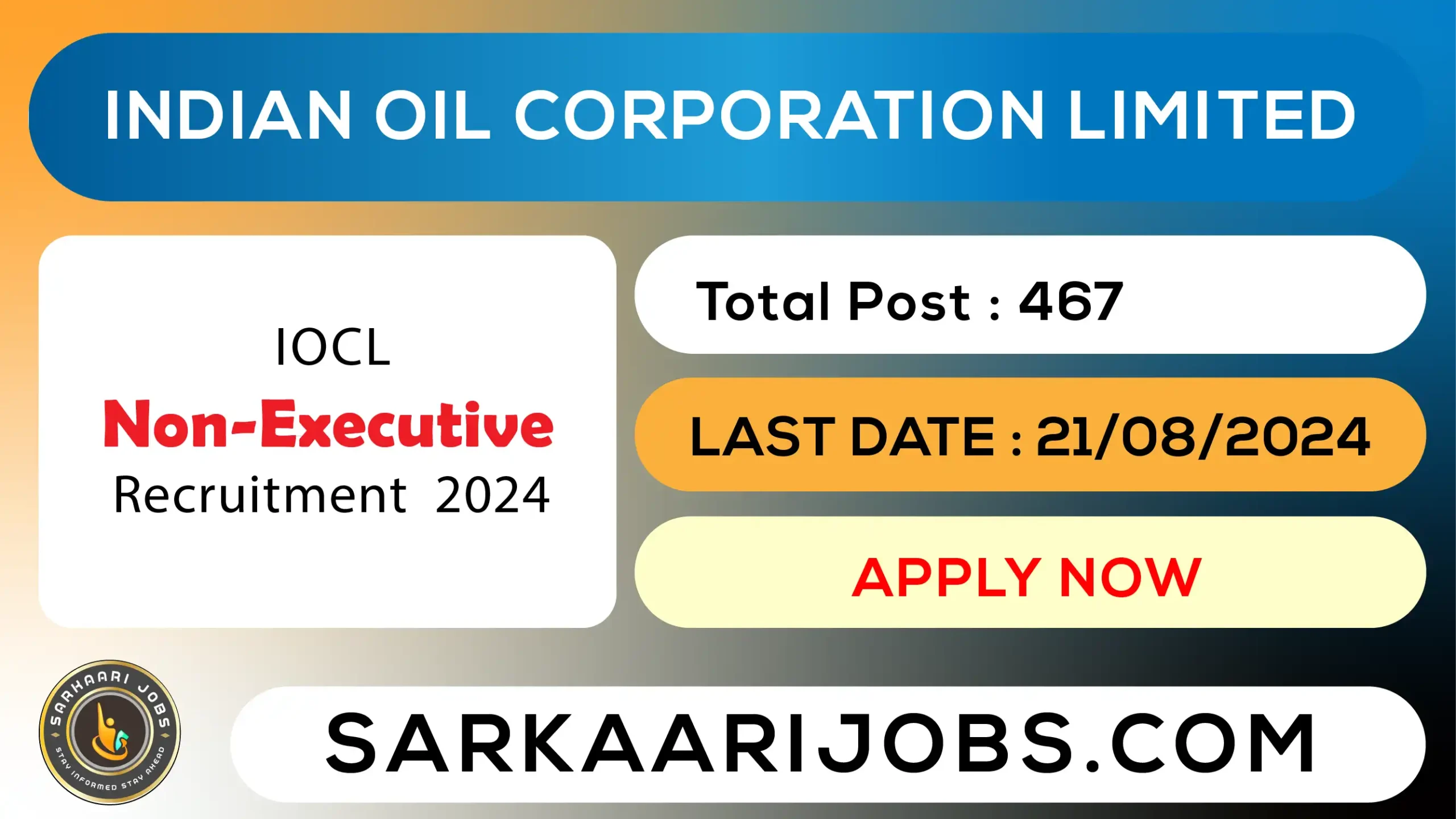 IOCL Non Executive 2024 Result