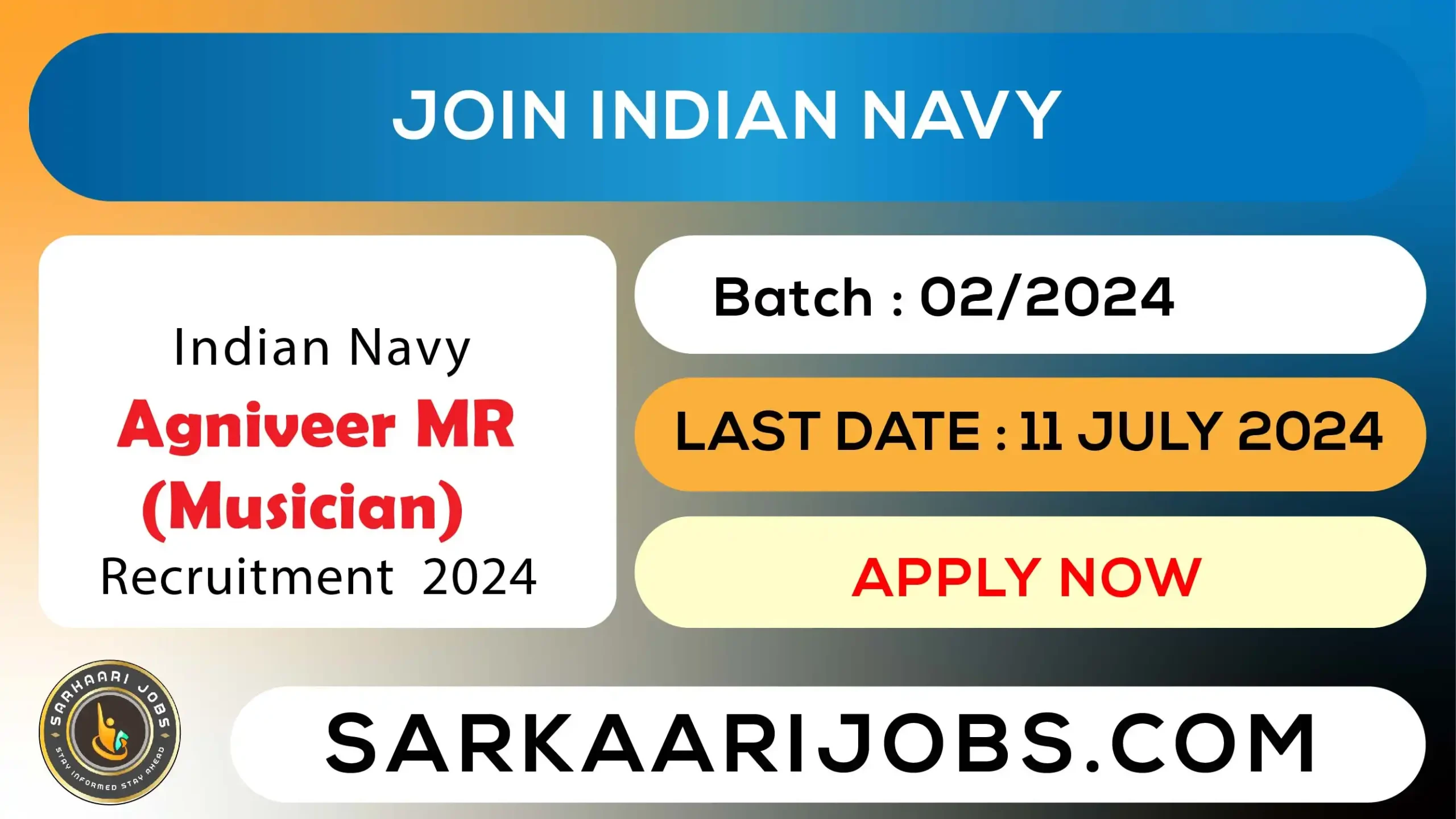 Indian Navy Agniveer MR Musician Recruitment 2024