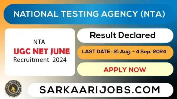 NTA UGC NET 2024 Result